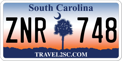SC license plate ZNR748