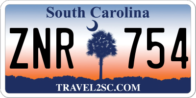 SC license plate ZNR754