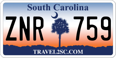 SC license plate ZNR759