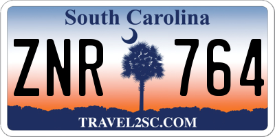 SC license plate ZNR764