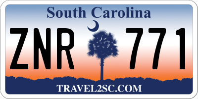 SC license plate ZNR771