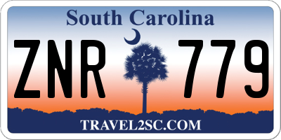 SC license plate ZNR779