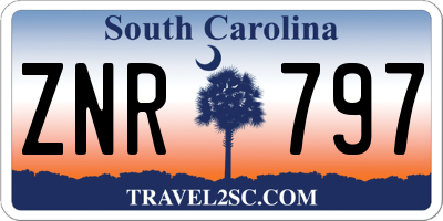 SC license plate ZNR797