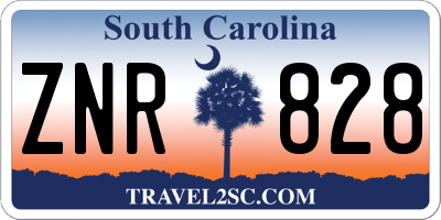 SC license plate ZNR828