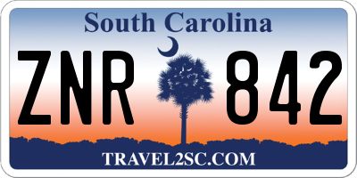 SC license plate ZNR842