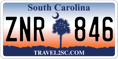 SC license plate ZNR846