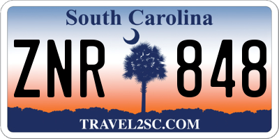 SC license plate ZNR848