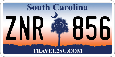 SC license plate ZNR856