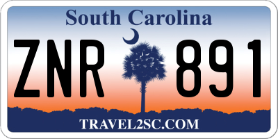 SC license plate ZNR891