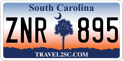 SC license plate ZNR895