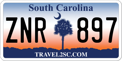 SC license plate ZNR897