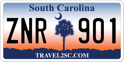 SC license plate ZNR901