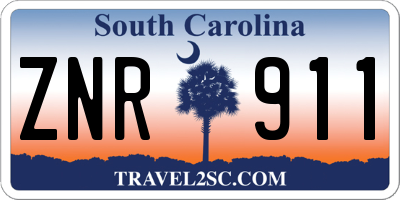 SC license plate ZNR911