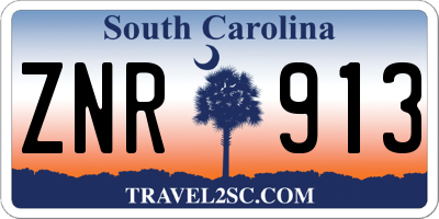 SC license plate ZNR913