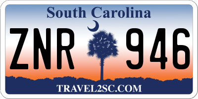 SC license plate ZNR946