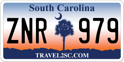 SC license plate ZNR979