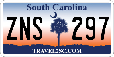 SC license plate ZNS297