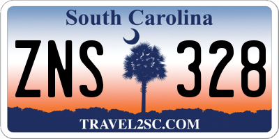 SC license plate ZNS328