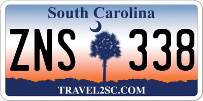 SC license plate ZNS338