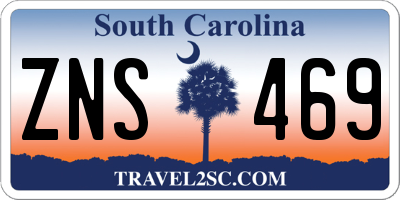 SC license plate ZNS469