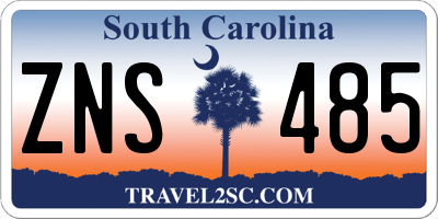 SC license plate ZNS485