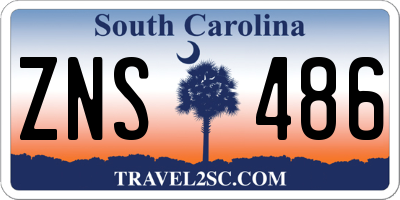 SC license plate ZNS486