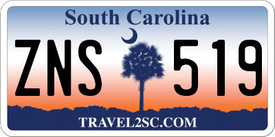 SC license plate ZNS519