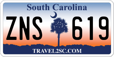SC license plate ZNS619