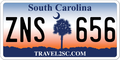 SC license plate ZNS656