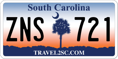 SC license plate ZNS721