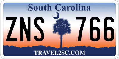 SC license plate ZNS766