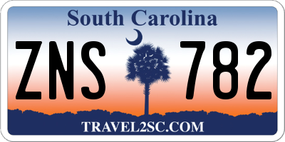 SC license plate ZNS782