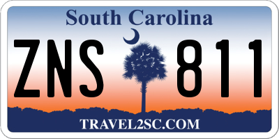 SC license plate ZNS811