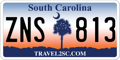 SC license plate ZNS813