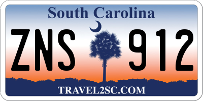 SC license plate ZNS912