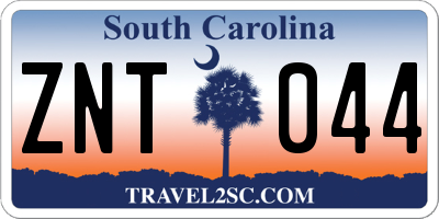 SC license plate ZNT044