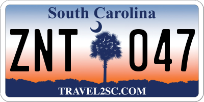 SC license plate ZNT047