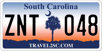 SC license plate ZNT048