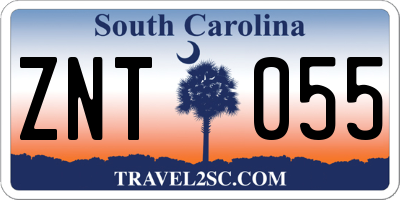 SC license plate ZNT055