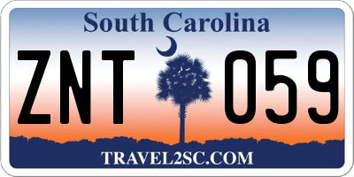 SC license plate ZNT059