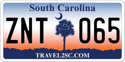 SC license plate ZNT065
