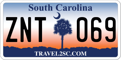 SC license plate ZNT069