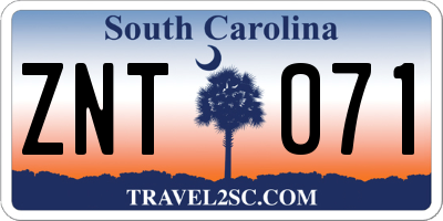 SC license plate ZNT071