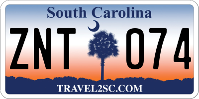 SC license plate ZNT074