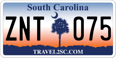 SC license plate ZNT075