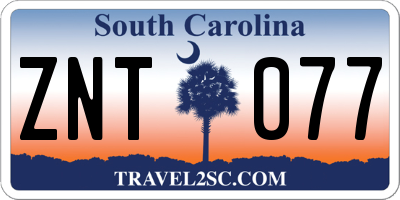 SC license plate ZNT077
