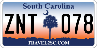 SC license plate ZNT078