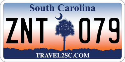 SC license plate ZNT079