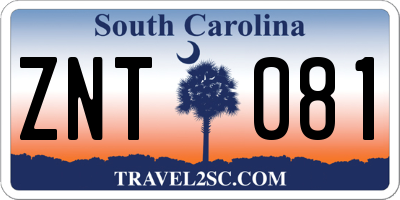 SC license plate ZNT081