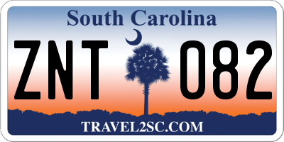 SC license plate ZNT082